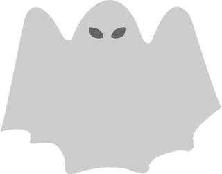 A cartoon ghost
