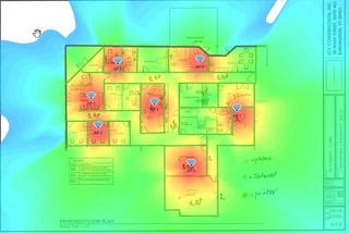 Wireless network coverage map